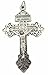 Religious Gifts Silver Tone Behold This Heart Pardon Cross Crucifix, Lot of 3, 2 1/4 Inch