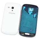 Full Housing Case Cover Replacement for Samsung Galaxy S III S3 Mini i8190 - Marble White