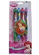 Disney The Little Mermaid writing gear - 4 pack retractable pens inspired by Princess Ariel