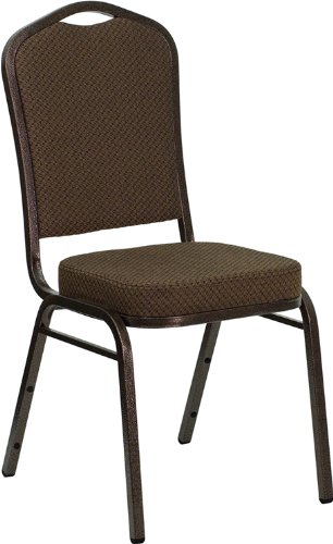 Flash Furniture 4-Pack Hercules Series Crown Back Stacking Banquet Chair with Copper Vein Frame On Sale