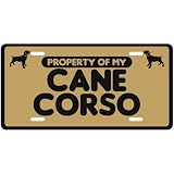 NEW PROPERTY OF MY CANE CORSO LICENSE PLATE SIGN DOG