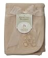 American Baby Company Organic Embroidered Receiving Blanket-Mocha