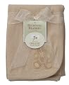 American Baby Company Organic Embroidered Receiving Blanket-Mocha