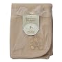 American Baby Company Organic Embroidered Receiving Blanket-Mocha
