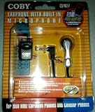 Earphone with Built-in Microphone for 900 Mhz Cordless Phones and Cellular Phones (Includes Free Adapter for Nokia 5100/6100 Series Cell Phones)