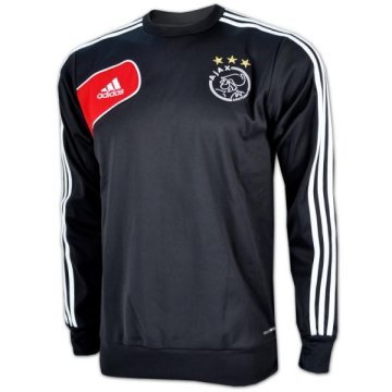 2012-13 Ajax Adidas Sweat Top (Black-Red)