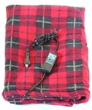 Heated Fleece Travel Electric Blanket - 12 Volt - Pink