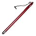 BoxWave EverTouch Slimline Capacitive Stylus for Kindle Fire - Amazon Kindle Fire Touch Screen Stylus w/ Thinner Barrel and Finer Point Ultra Durable FiberMesh Woven Fabric Tip for Ultra Responsive, Smoother Glide, and Increased Accuracy (Crimson Red)