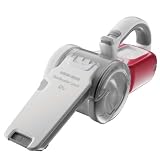Black und Decker PV1225NPM-QW Dustbuster Pivot mit Cyclonic Action / 12 Volt / inklusive Zubeh&ouml;r / brilliantweiss-rot