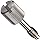 Stainless Steel Panel Screw, Knurled Head, Slotted Drive