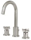 Schon SCL300SN 2-Handle Widespread Lavatory Faucet, Satin Nickel