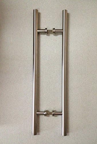 Restoration Standard RSPULL01 Silver Satin Stainless Steel Contemporary Wood Glass Sliding Door Rail Track Pull Handle