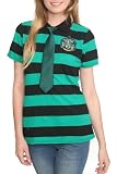 Harry Potter Slytherin Stripe Girls Polo Plus Size 3XL