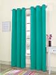 S. Lichtenberg Maya 48 by 84-Inch Grommet Panel, Turquoise