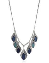 Lucky Brand Peacock Feather Collar Necklace