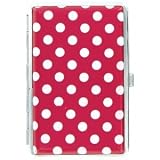 Metro Mini DOTZ POLKA DOT Metropolitan Designer Wallet Hard Case  Credit Card Case Red