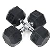 j/fit Rubber Hex Dumbbell Set