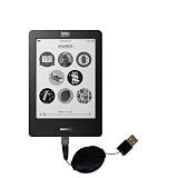 Retractable USB Cable for the Kobo eReader Touch with Power Hot Sync and Charge capabilities - uses Gomadic TipExchange Technology