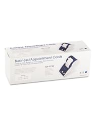 From Amazon.com. Click for details:
 Seiko Products - Seiko - Business/Appointment Cards, 2 1/4 x 3 1/2, White, 600/Box - Sold As 1 Box - Capture important appointment or business contact information. - Perforated fan-fold stock. - Seiko tray required for use. Seiko Products - Seiko - Business/Appointment Cards, 2 1/4 x 3 1/2, White, 600/Box - Sold As 1 Box - Capture important appointment or business contact information. - Perforated fan-fold stock. - Seiko tray required for use.