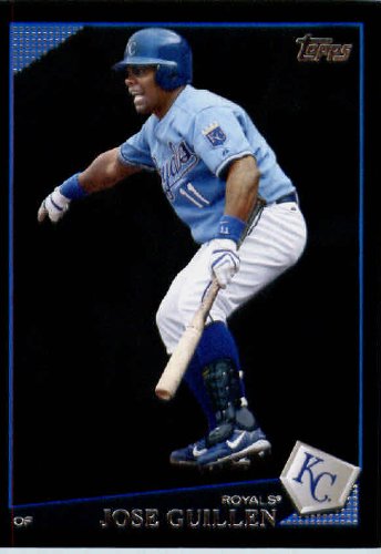 2009 Topps Black Border Baseball Card # 33 Jose Guillen Kansas City Royals Mint Condition - Shipped In Protective Screwdown Display Case!