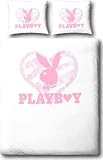 Kitchen & Housewares : Playboy Glitter Heart Single Duvet Cover & Pillowcase Set
