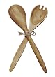 Pacific Merchants Acaciaware 12-Inch Acacia Wood Fork and Spoon Salad Serving Set