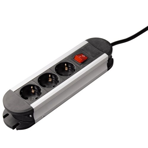 Hama Superior-Line Steckdosenleiste 3fach Aluminium 1,5 m Preisvergleich
