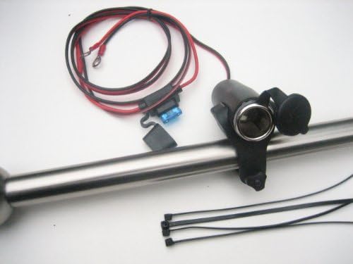 12vtechnology Motrocycle Cigarette Lighter Accessory Power 12 Volt Metal Socket, Harness 60" #msr/ahrn60/sb/hmnt