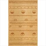 Neo Nepal Gold / Brown Ocean Vibes Contemporary Rug Size: 7`6" x 9`6"