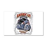 IMAGE OF 22 x 14 Wall Vinyl Sticker American Biker America's Finest Born in the USA