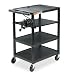 Apollo Multimedia Projector Cart, 35in.H x 24in.W x 18in.D, Black