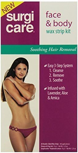Surgicare Face and Body Wax Strip Kit, 1 Count (Pack of 3) by American International Industries