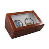 Heiden Design Dual Watch Winder - Burl Wood