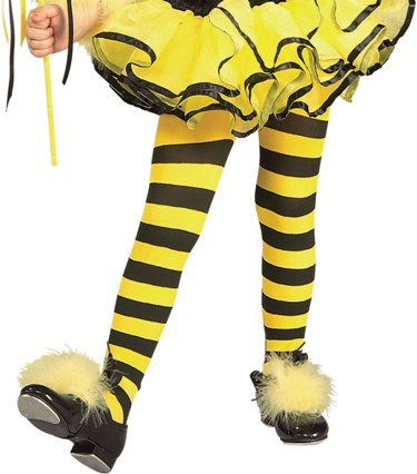 New Children Little Girls Costume Bumblebee Striated Tights Girls Toddler/Small New Children Little Girls Costume Bumblebee Striated Tights Girls Toddler/Small