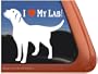 I Love My Lab! Labrador Retriever Vinyl Window Decal Dog Sticker