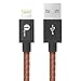 [Apple MFI Certified] 1byone Lightning to USB PU Leather Coated Cable 3.3ft (1M) for iPhone 6s 6 Plus 5s 5c 5, iPad mini, iPad Air, iPad Pro, iPod touch 6th Gen / nano 7th Gen, Brown Leather