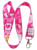 Hello Kitty Pink Lanyard Key Chain Holder