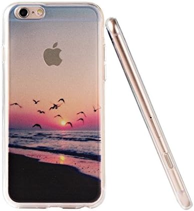 iPhone 6S Case, iPhone 6 Case Scenery, ZKDT Nature Series Shock Absorbent and Scratch-Resistant TPU Peripheral Bumper + Hard Back Case Cover for iPhone 6 4.7" (Sunset)