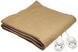 Sunbeam Royal Dreams Style Smart Digital Controller Heated Electric Blanket King, Café