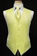 Tuxedo Vest "Venetian Lemon" - Including Matching Windsor Band Tie