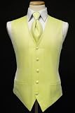 Tuxedo Vest "Venetian Lemon" - Including Matching Windsor Band Tie
