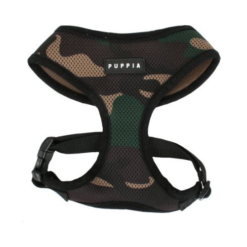 Authentic Puppia Soft Dog Harness, Camouflage, Medium