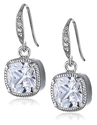 Carolee "Uptown Girl" Cushion Drop Earrings