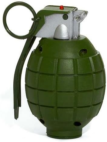 Military Toy Grenade Battery Operated for Pretend Play (Batteries Included)