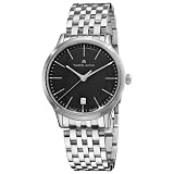 Maurice Lacroix Mens LC1117-SS002330 Les Classiqu Stainless Steel Black Dial Watch