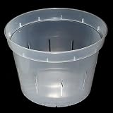 Orchid Pot - 6 inch - Clear Slotted - 10 pack