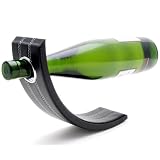 Gravity Leather Wine Bottle Holder - Black