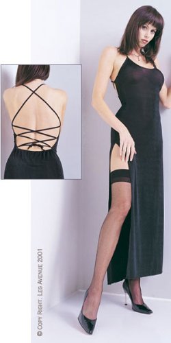 Sheer Lace Trim Top Thigh High Stocking