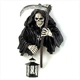 Grim Reaper Holding Candle Lantern Halloween Decor