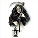 Grim Reaper Holding Candle Lantern